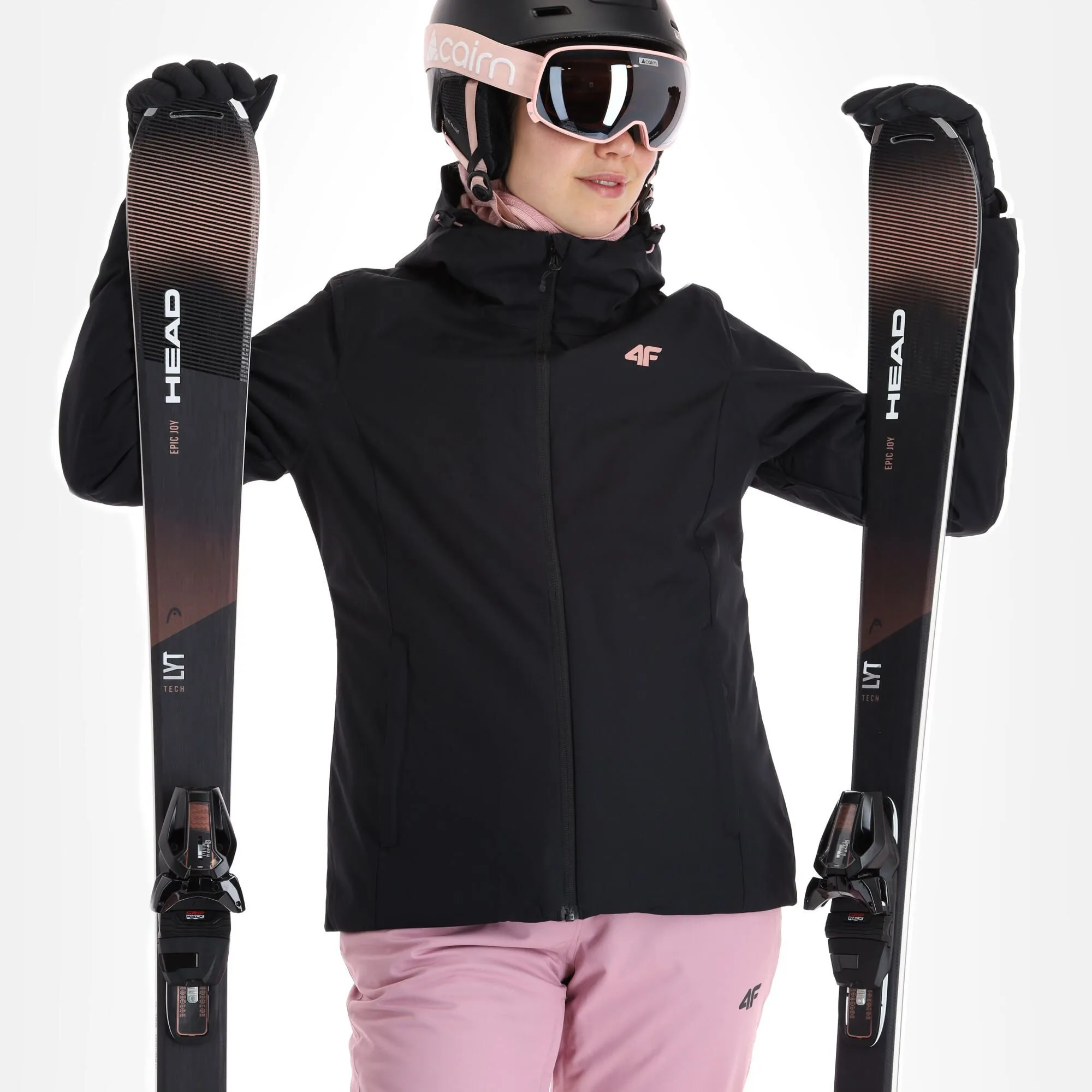 4F, Kudn001 Ski-jas Dames Deep Zwart 4 4F, Kudn001 Ski-jas Dames Deep Zwart - Afbeelding 4