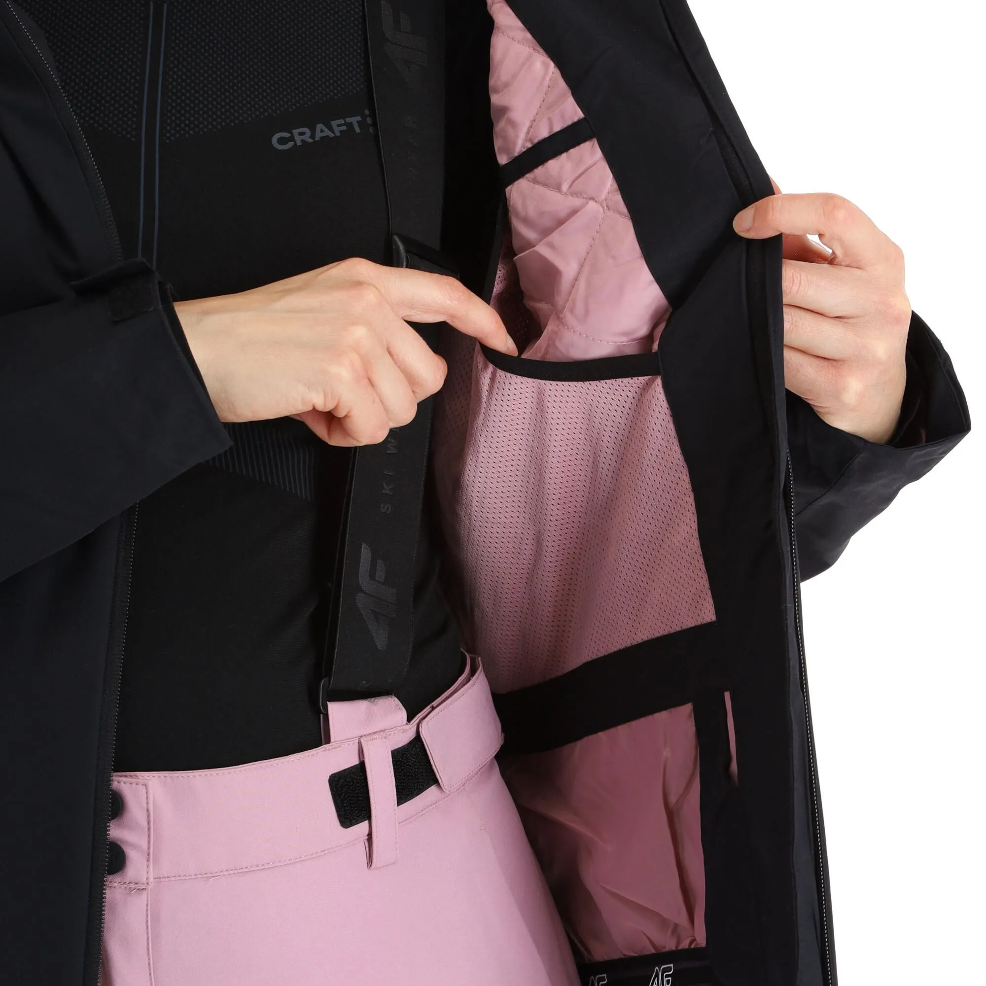 4F, Kudn001 Ski-jas Dames Deep Zwart 8 4F, Kudn001 Ski-jas Dames Deep Zwart - Afbeelding 8