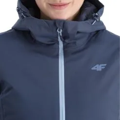 4F, Kudn001 Ski-jas Dames Denim Blauw -Cmp Ski-uitrusting Winkel 4f kudn001 aa jas gevoerd dames denim blauw 224fxxx101v3 BI 07