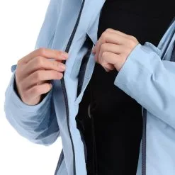 4F, Kudn002 Ski-jas Dames Light Blauw -Cmp Ski-uitrusting Winkel 4f kudn002 aa jas gevoerd dames light blauw 224fxxx102v3 BI 11