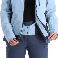 4F, Kudn002 Ski-jas Dames Light Blauw -Cmp Ski-uitrusting Winkel 4f kudn002 aa jas gevoerd dames light blauw 224fxxx102v3 BI 12