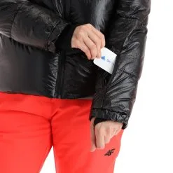 4F, Kudn004 Ski-jas Dames Deep Zwart -Cmp Ski-uitrusting Winkel 4f kudn004 aa jas gevoerd dames deep zwart 224fxxx103v1 BI 09