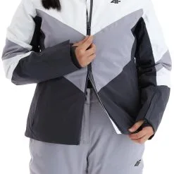 4F, Kudn008 Ski-jas Dames Dark Grijs -Cmp Ski-uitrusting Winkel 4f kudn008 aa jas gevoerd dames dark grijs 224fxxx104v1 BI 10