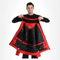 4F, Kumn003 Ski-jas Heren Rood 17 4F, Kumn003 Ski-jas Heren Rood -Cmp Ski-uitrusting Winkel 4f kumn003 aa jas gevoerd heren rood 224fxxx107v2 BI 06