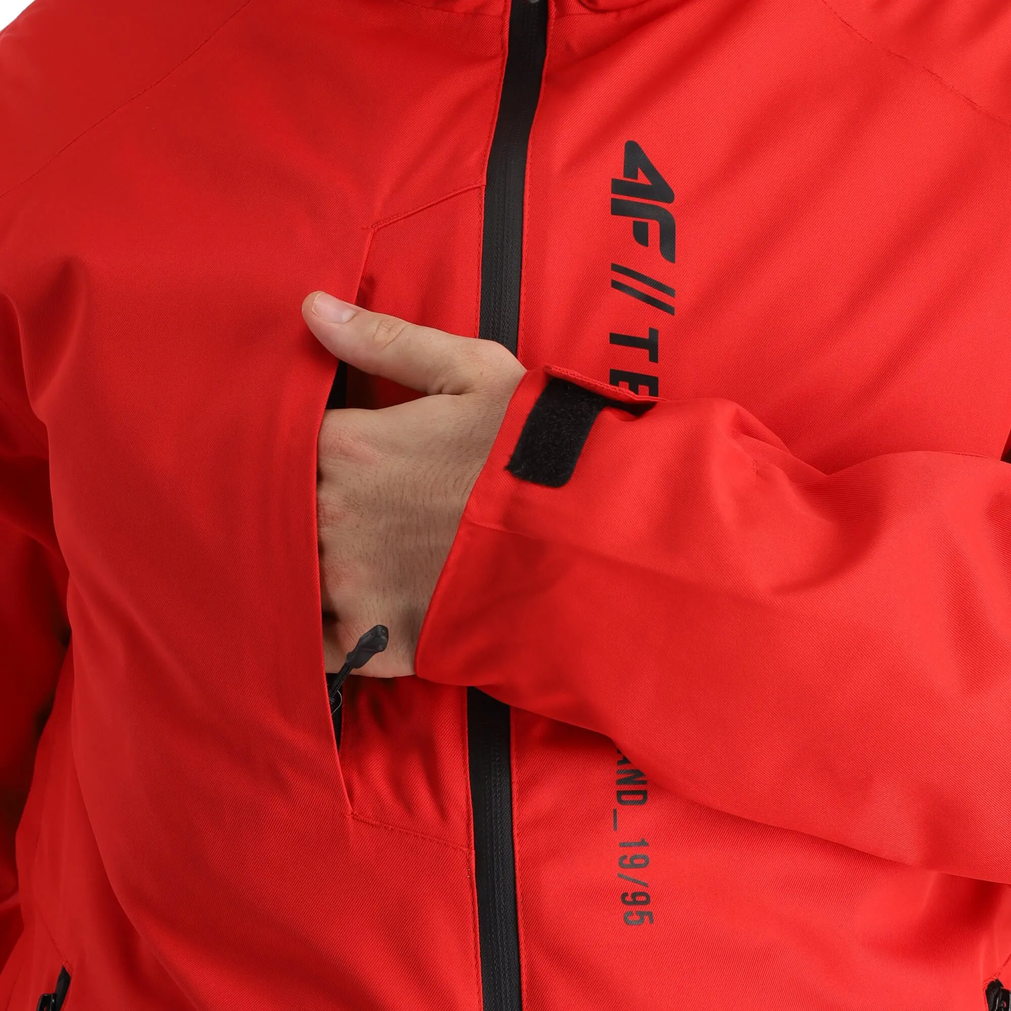 4F, Kumn003 Ski-jas Heren Rood 11 4F, Kumn003 Ski-jas Heren Rood - Afbeelding 11