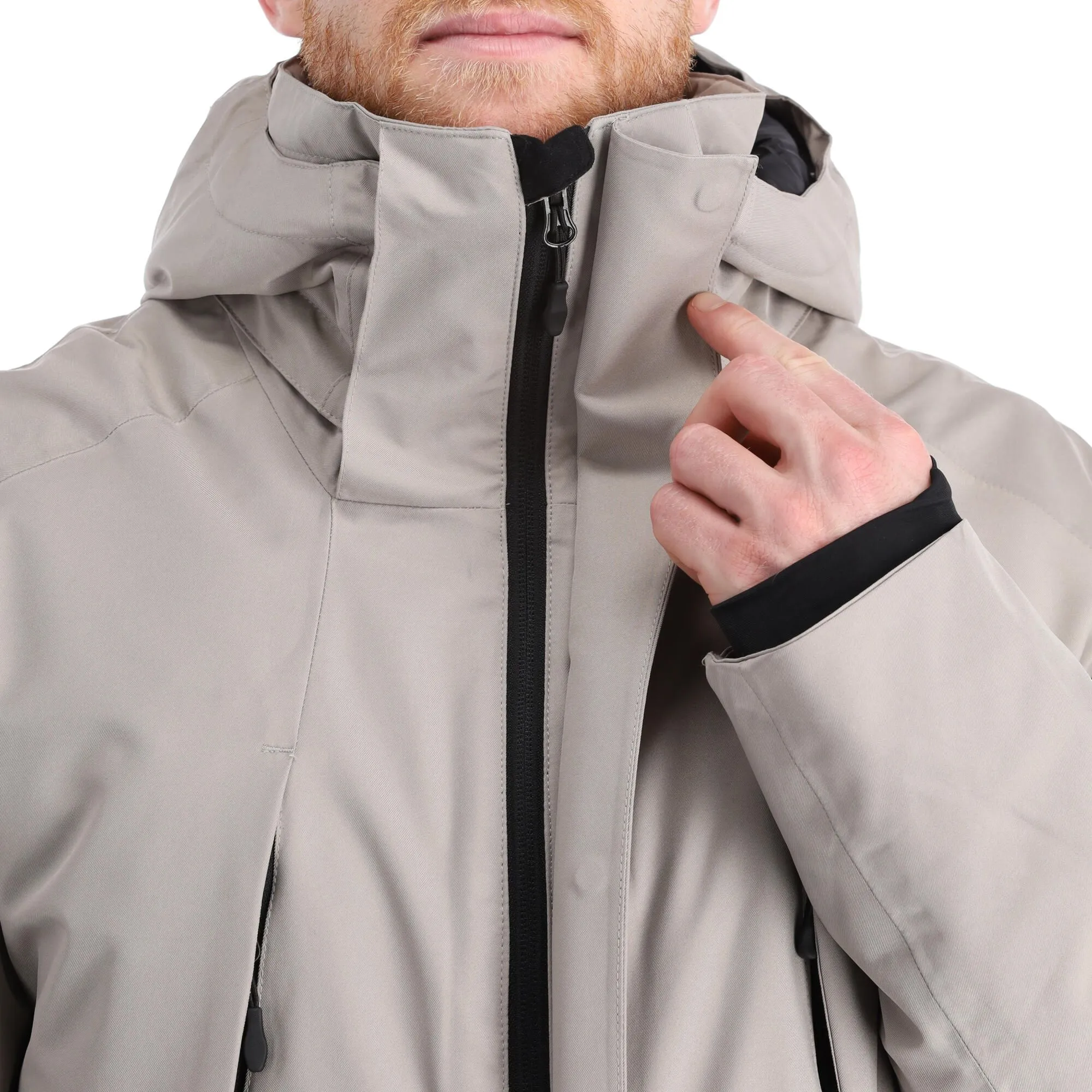 4F, Kumn004 Ski-jas Heren Warm Light Grijs 12 4F, Kumn004 Ski-jas Heren Warm Light Grijs - Afbeelding 12