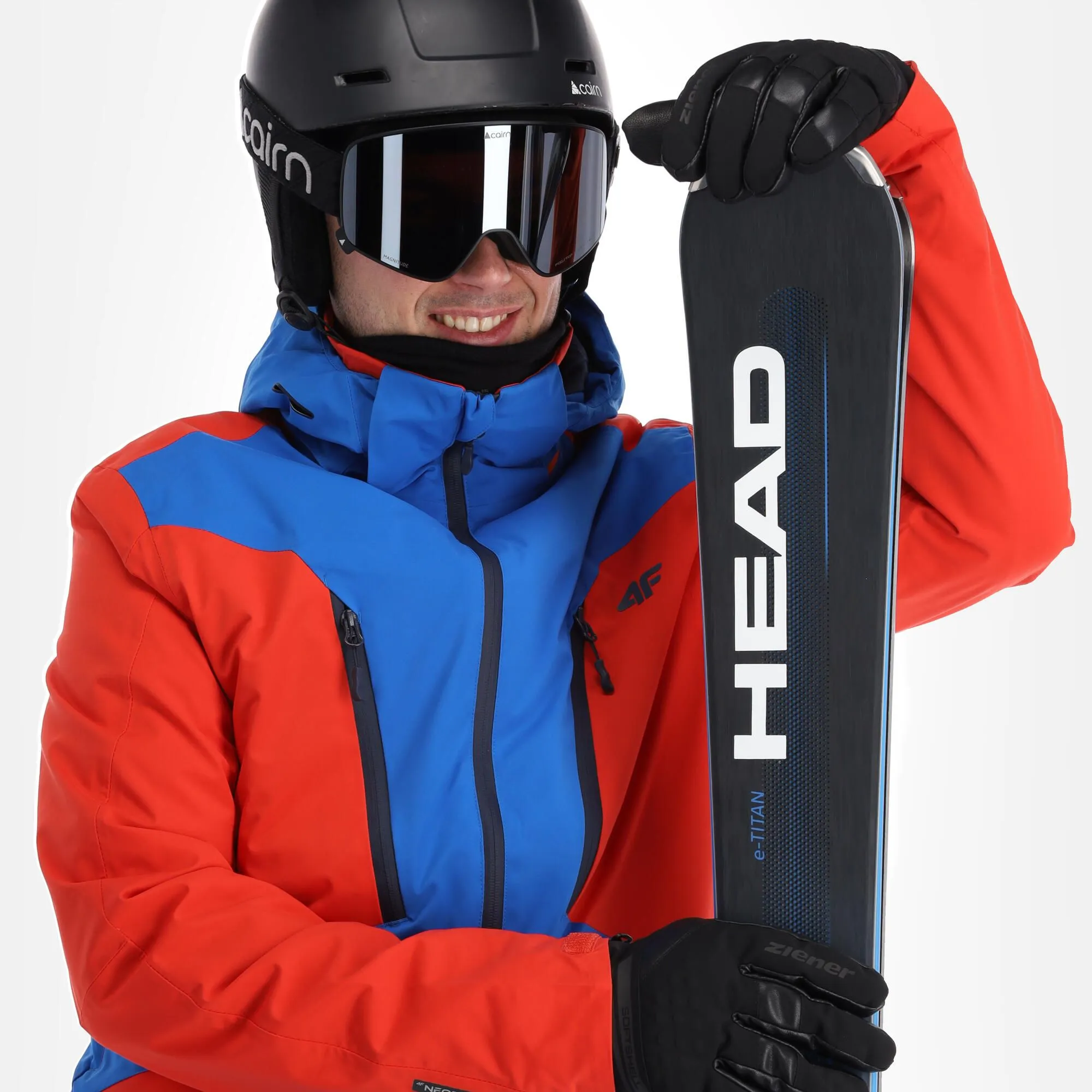 4F, Kumn008 Ski-jas Heren Cobalt Blauw 4 4F, Kumn008 Ski-jas Heren Cobalt Blauw - Afbeelding 4