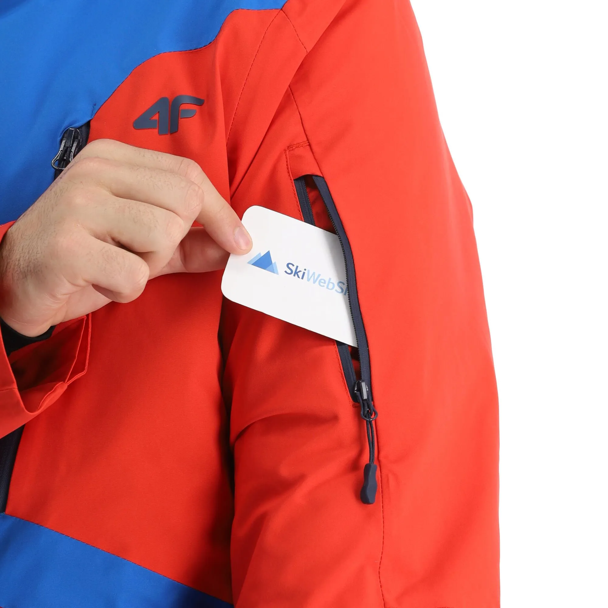 4F, Kumn008 Ski-jas Heren Cobalt Blauw 7 4F, Kumn008 Ski-jas Heren Cobalt Blauw - Afbeelding 7