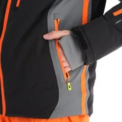 Deluni, Challenger 3 Ski-jas Heren Zwart/grijs -Cmp Ski-uitrusting Winkel aa10del010e bi 13