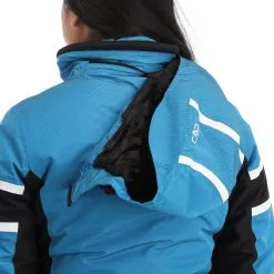 CMP, 31W0056 Ski-jas Dames Turquioise Blauw -Cmp Ski-uitrusting Winkel cmp 31w0056 aa jas gevoerd dames turquioise blauw 22cmpxx118v5 BI 10