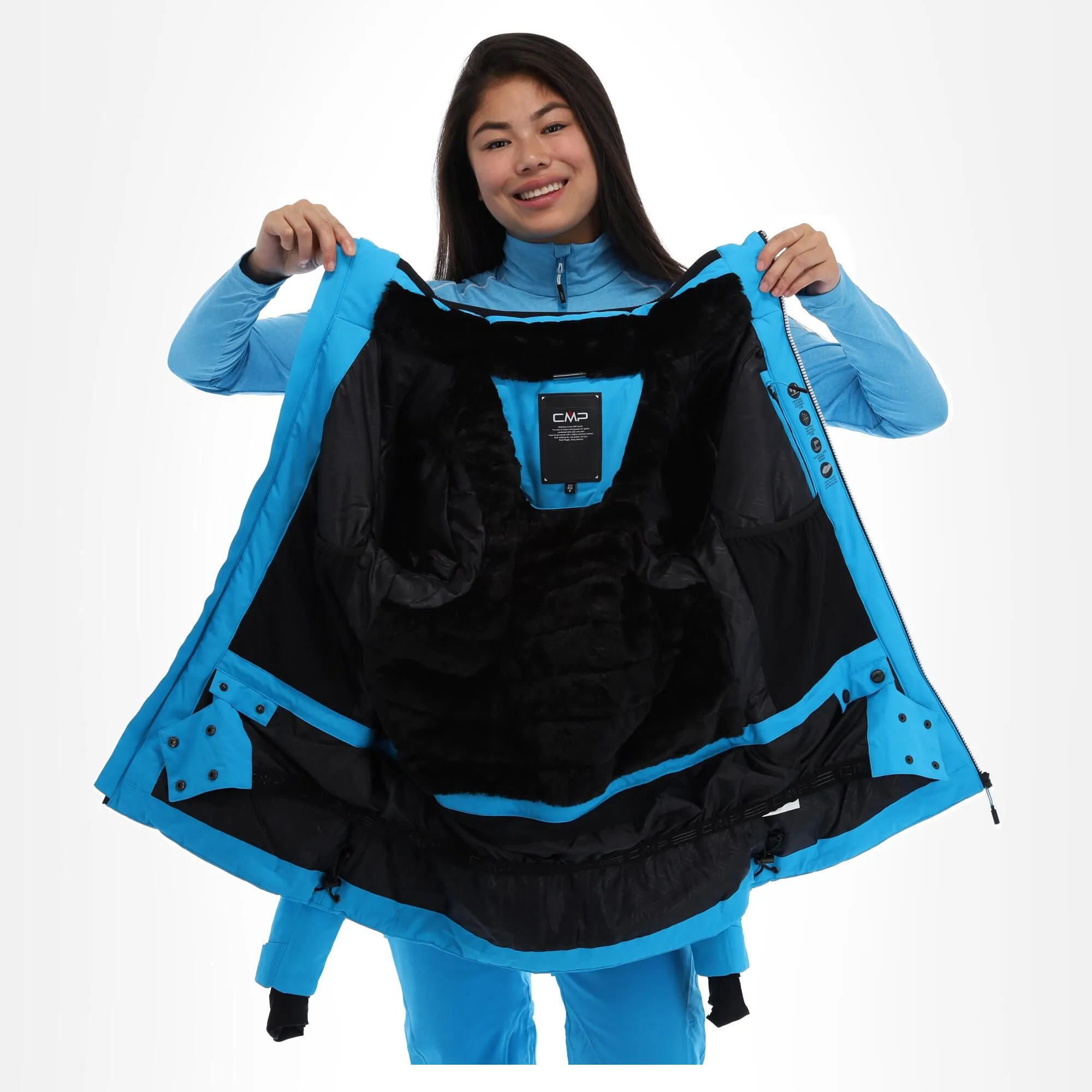 CMP, 31W0216 Ski-jas Dames Turquioise Blauw 5 CMP, 31W0216 Ski-jas Dames Turquioise Blauw - Afbeelding 5