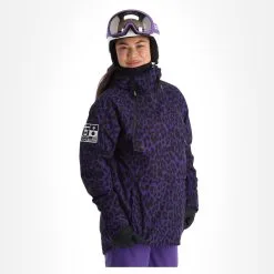 ColourWear, Cake 2.0 Jackorak Ski-jas Dames Leopard Print Paars