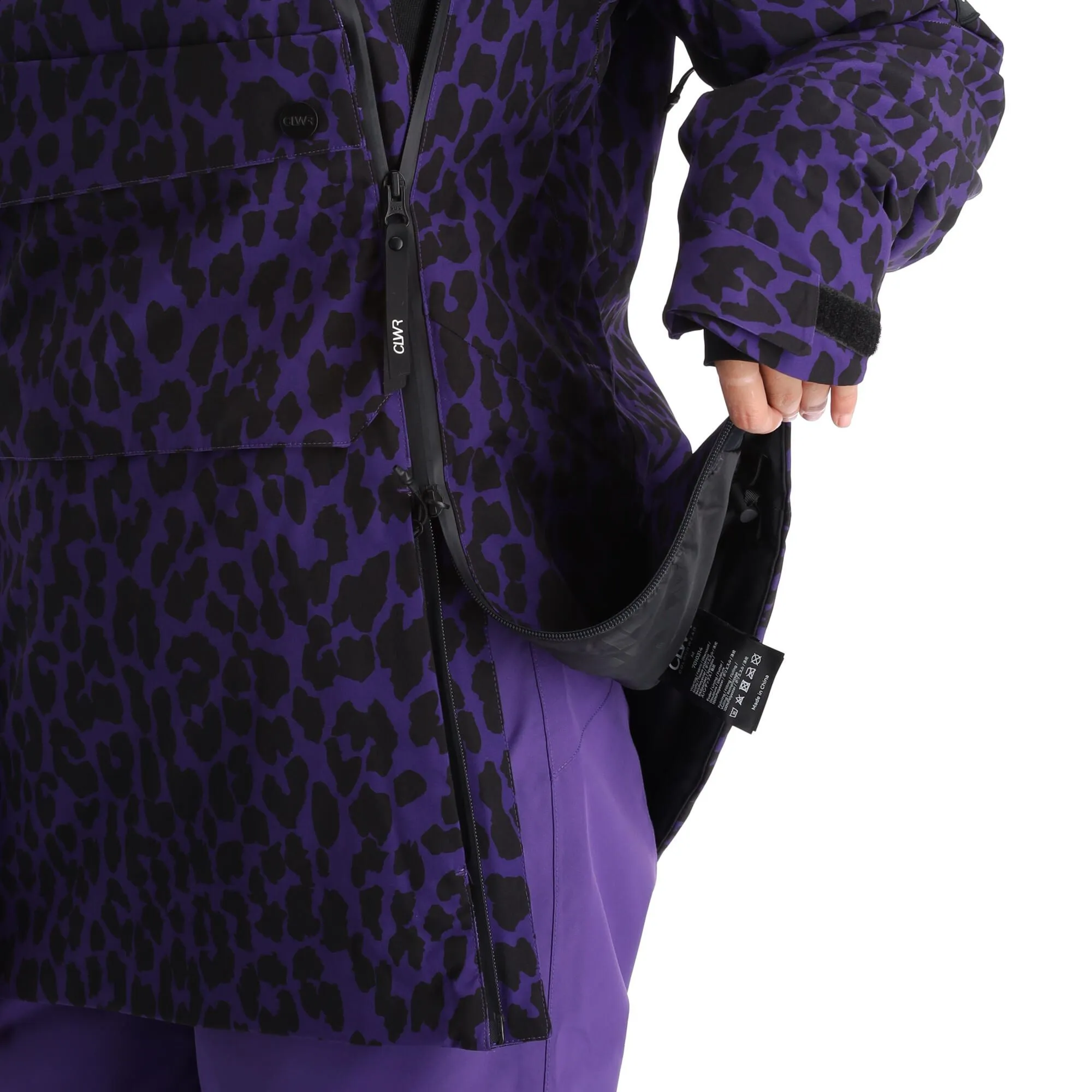 ColourWear, Cake 2.0 Jackorak Ski-jas Dames Leopard Print Paars 10 ColourWear, Cake 2.0 Jackorak Ski-jas Dames Leopard Print Paars - Afbeelding 10