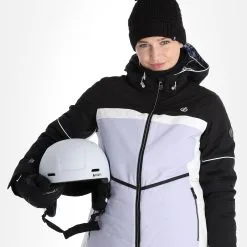 Dare2b, Conveyed Ski-jas Dames Cosmic Sky Grijs, Zwart -Cmp Ski-uitrusting Winkel dare2b conveyed aa jas gevoerd dames cosmic sky grijs zwart 22dare2153v1 BI 05