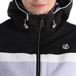 Dare2b, Conveyed Ski-jas Dames Cosmic Sky Grijs, Zwart -Cmp Ski-uitrusting Winkel dare2b conveyed aa jas gevoerd dames cosmic sky grijs zwart 22dare2153v1 BI 07