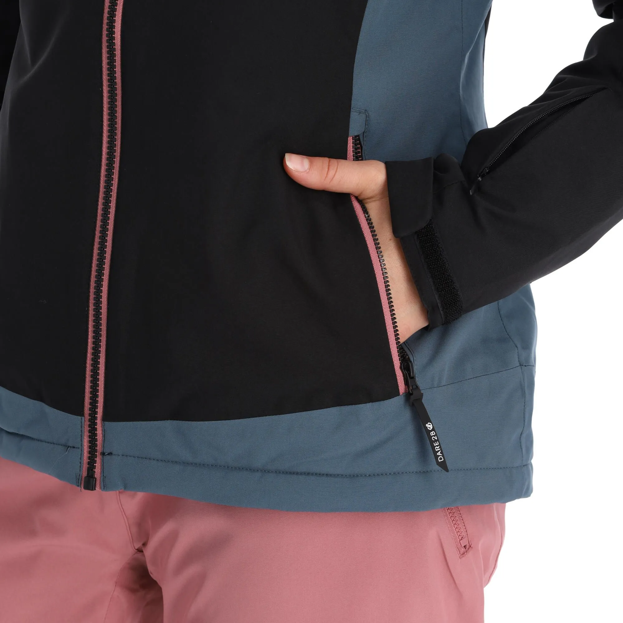 Dare2b, Enliven Ski-jas Dames Grijs, Zwart 7 Dare2b, Enliven Ski-jas Dames Grijs, Zwart - Afbeelding 7