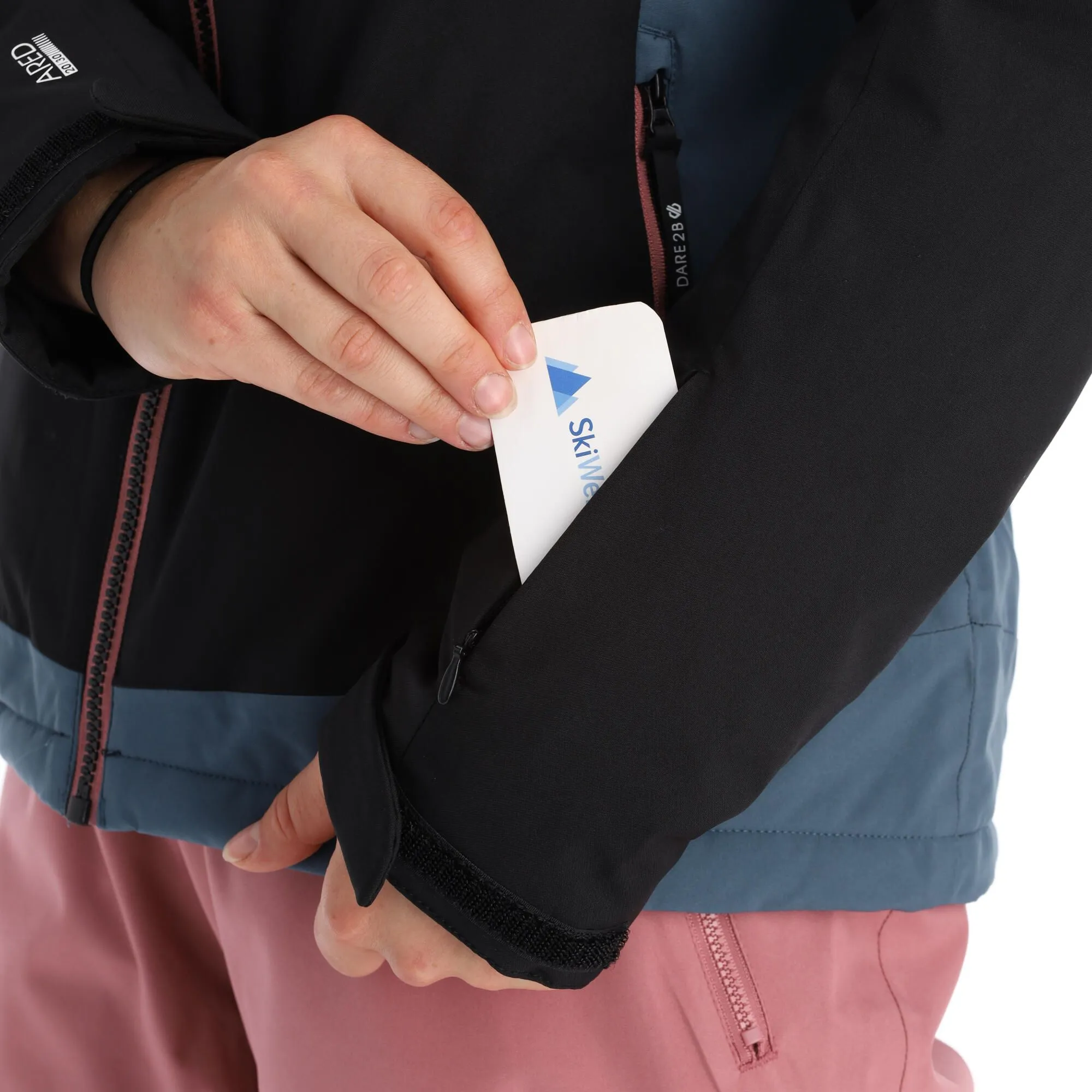 Dare2b, Enliven Ski-jas Dames Grijs, Zwart 8 Dare2b, Enliven Ski-jas Dames Grijs, Zwart - Afbeelding 8