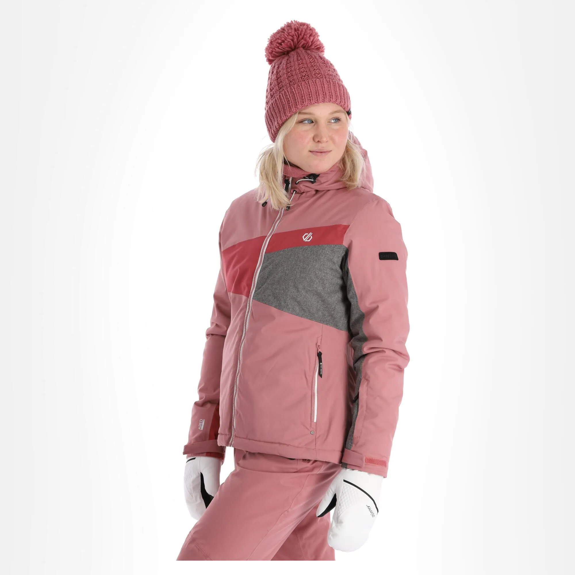 Dare2b, Ice Gleam III Ski-jas Dames Mesa Roze 3 Dare2b, Ice Gleam III Ski-jas Dames Mesa Roze - Afbeelding 3