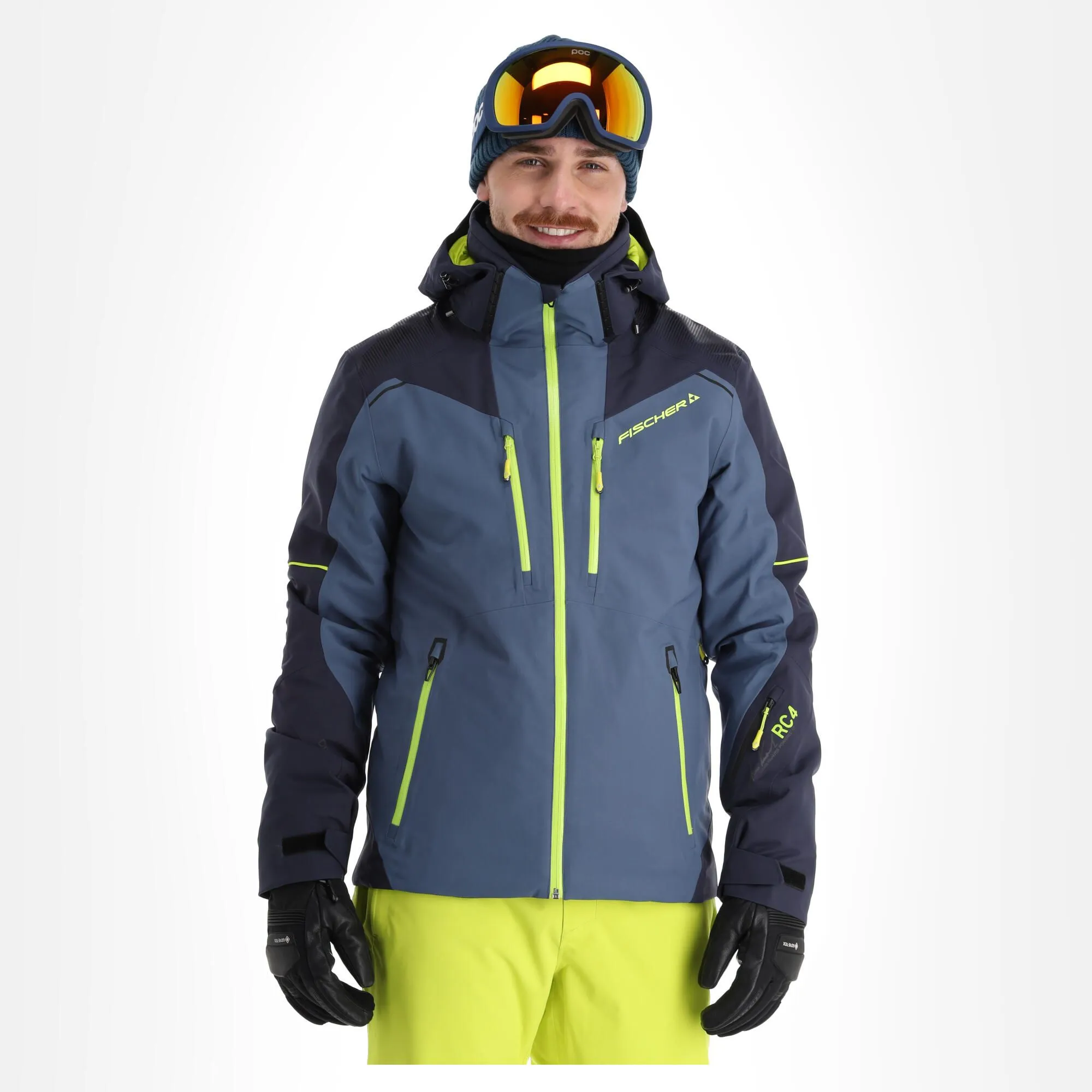 Fischer, Rc4 Ski-jas Heren Sea Grijs 1 Fischer, Rc4 Ski-jas Heren Sea Grijs