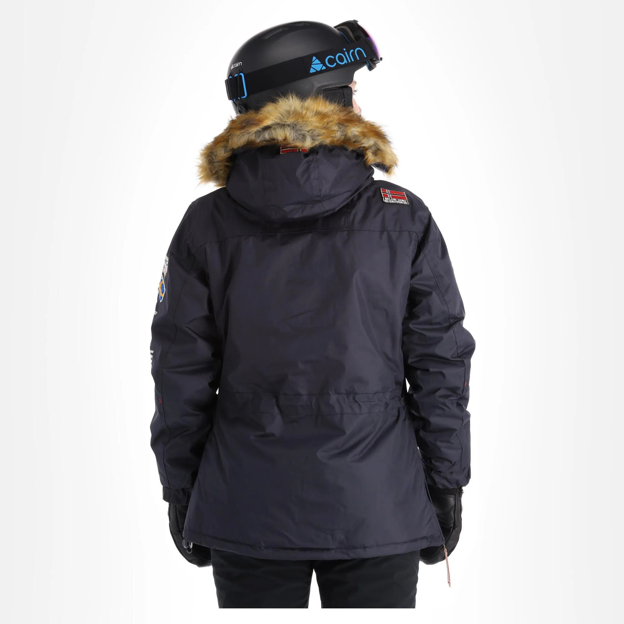 Geographical Norway, Boomera Rol-Art1 Lady 068 Winter Anorak Dames Navy Blauw 2 Geographical Norway, Boomera Rol-Art1 Lady 068 Winter Anorak Dames Navy Blauw - Afbeelding 2