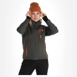 Geographical Norway, Touna Eo Lady 056 Softshell Ski-jas Dames Dark Grijs -Cmp Ski-uitrusting Winkel geographical norway touna eo lady 056 ac softshell jas dames dark 22geogr104v2 BI 04