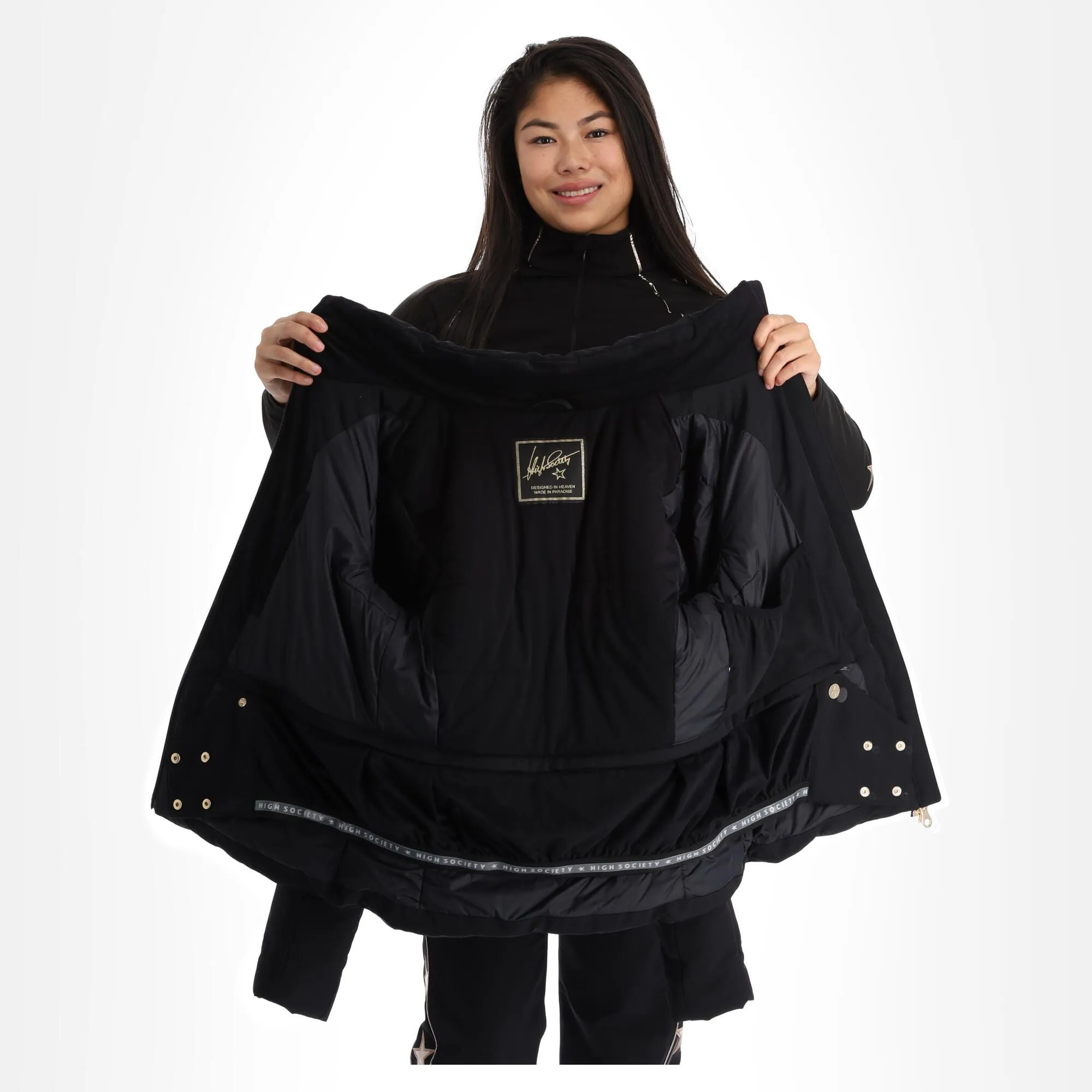 High Society, Harper Ski-jas Dames Caramel Bruin, Zwart 5 High Society, Harper Ski-jas Dames Caramel Bruin, Zwart - Afbeelding 5