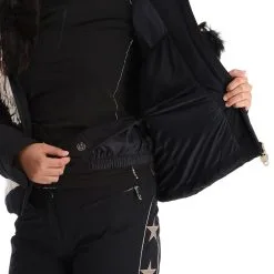 High Society, Harper Ski-jas Dames Caramel Bruin, Zwart 21 High Society, Harper Ski-jas Dames Caramel Bruin, Zwart -Cmp Ski-uitrusting Winkel high society ski jacket aa jas gevoerd dames caramel bruin zwart 22highs101v2 BI 10