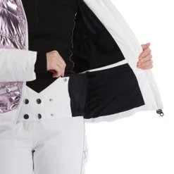 High Society, Harper Ski-jas Dames Lila Paars, Wit -Cmp Ski-uitrusting Winkel high society ski jacket aa jas gevoerd dames lila paars wit 22highs101v1 BI 10