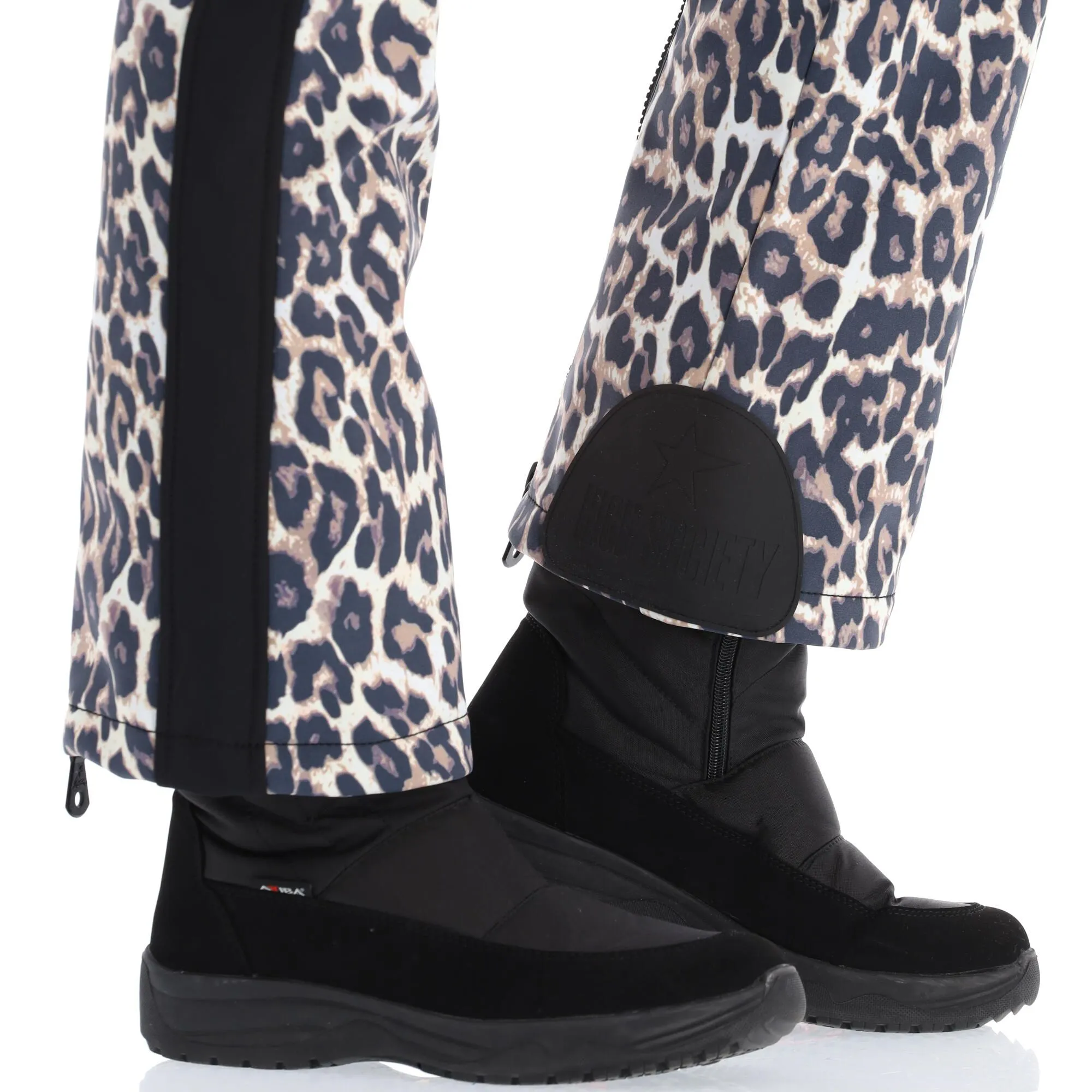 High Society, Tara Softshell Skibroek Dames Leopard Print Beige 7 High Society, Tara Softshell Skibroek Dames Leopard Print Beige - Afbeelding 7