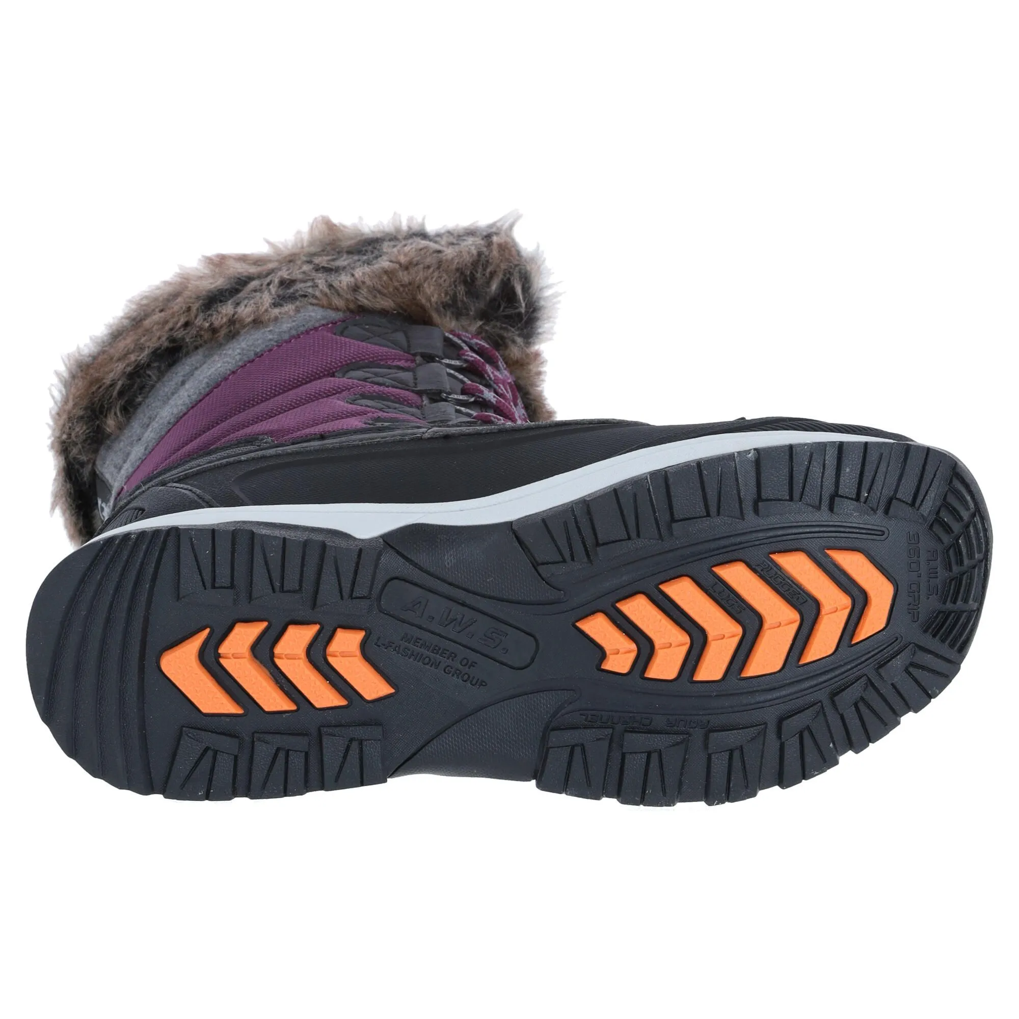Icepeak, Ansina Ms Snowboots Dames Paars 4 Icepeak, Ansina Ms Snowboots Dames Paars - Afbeelding 4