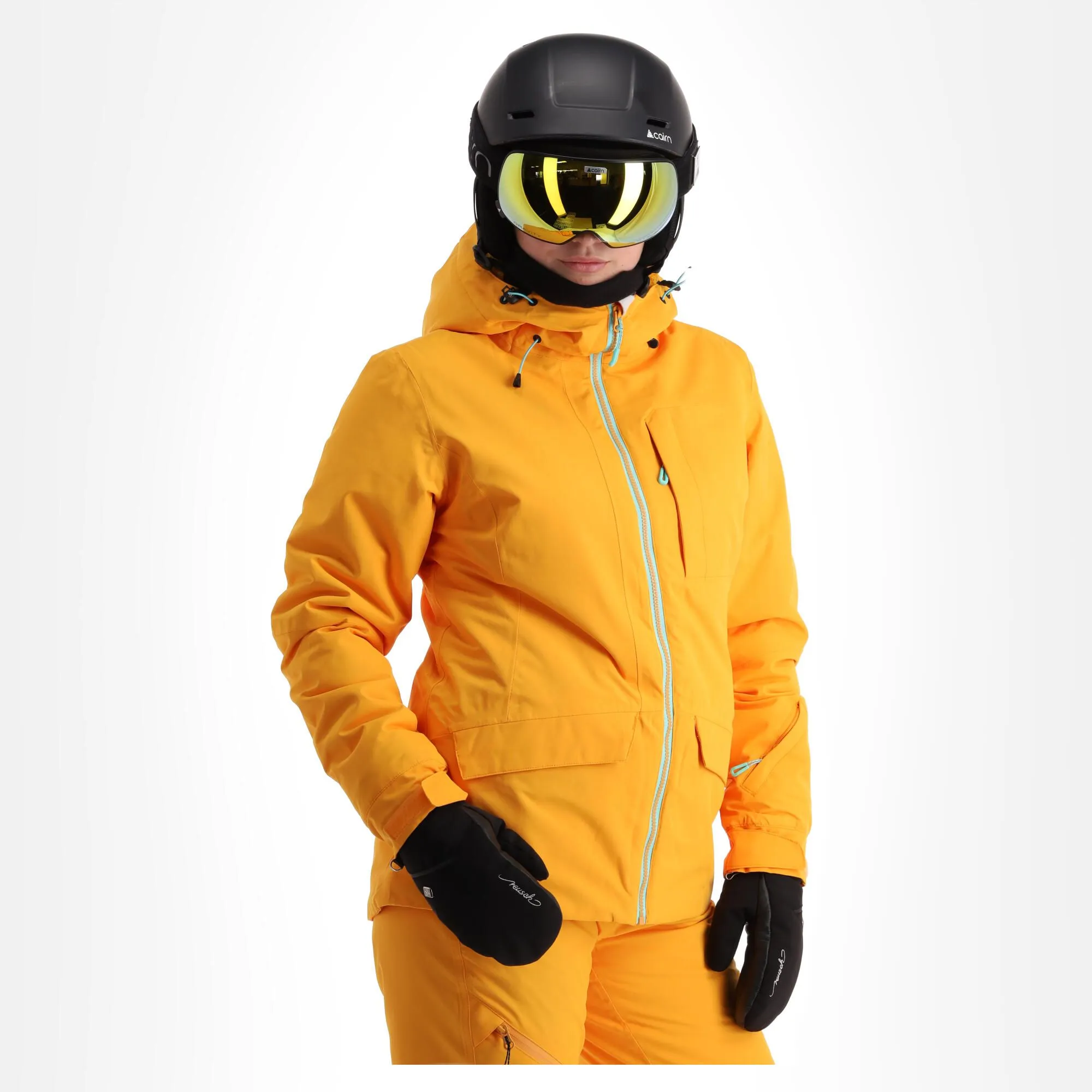 Icepeak, Cathay Ski-jas Dames Abricot Oranje 3 Icepeak, Cathay Ski-jas Dames Abricot Oranje - Afbeelding 3