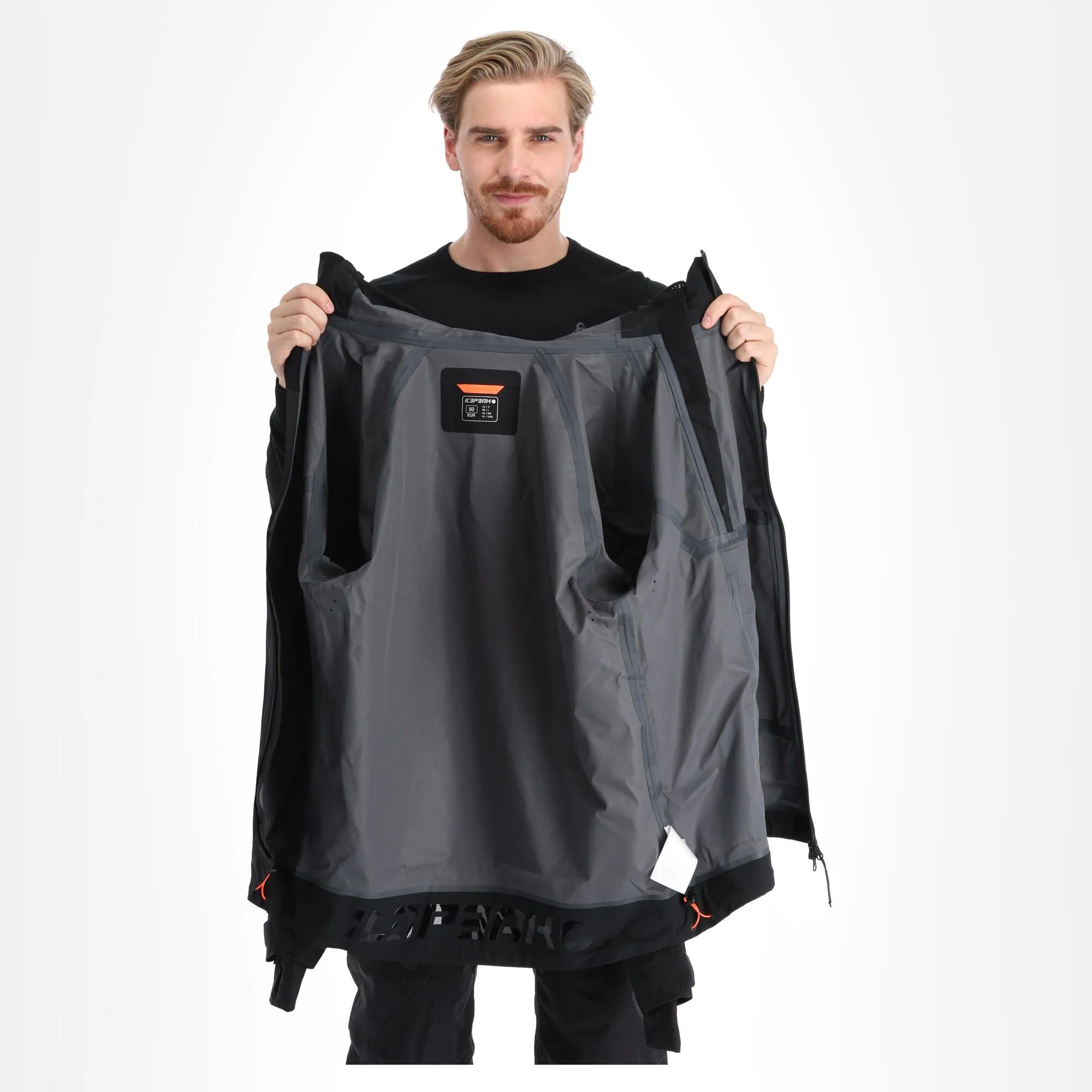 Icepeak, Manteca Ski-jas Heren Zwart 5 Icepeak, Manteca Ski-jas Heren Zwart - Afbeelding 5