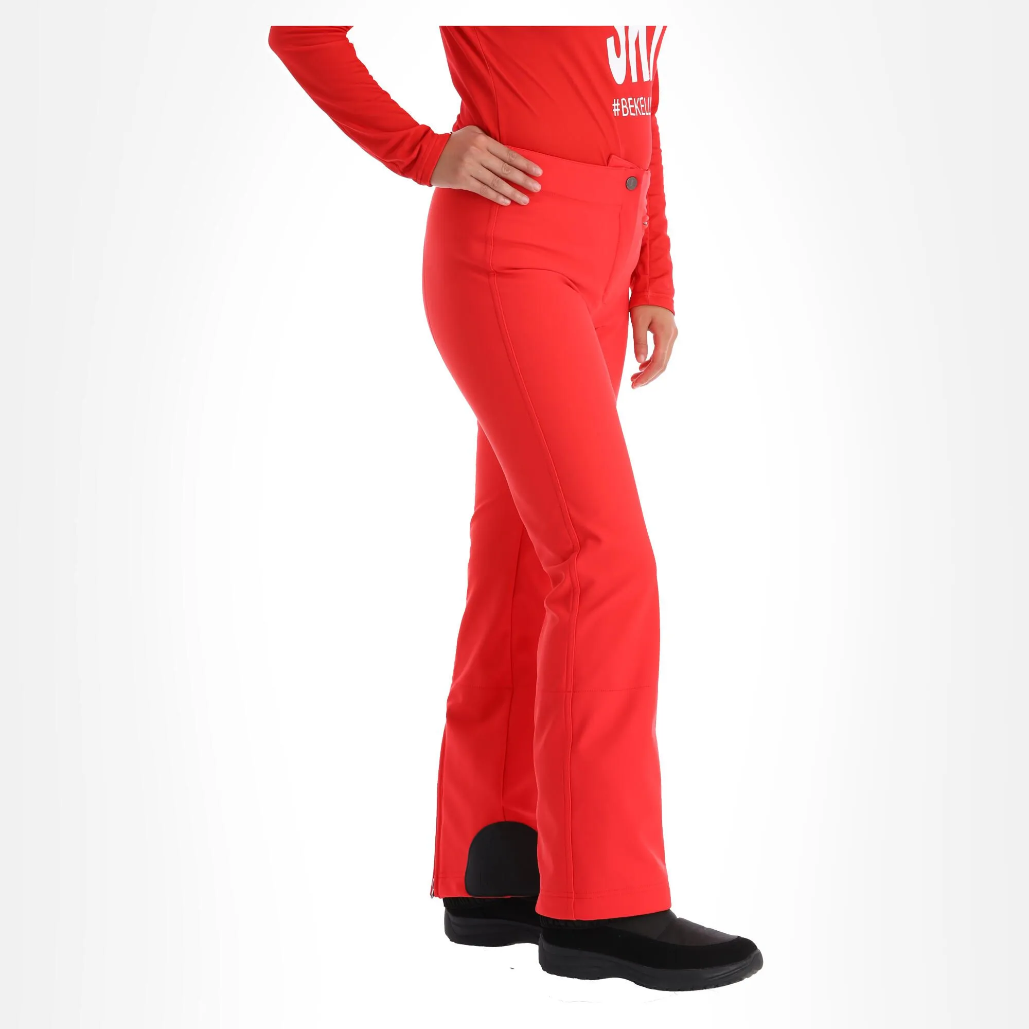 Kelly, Softshell Pants Softshell Skibroek Dames Rood 3 Kelly, Softshell Pants Softshell Skibroek Dames Rood - Afbeelding 3