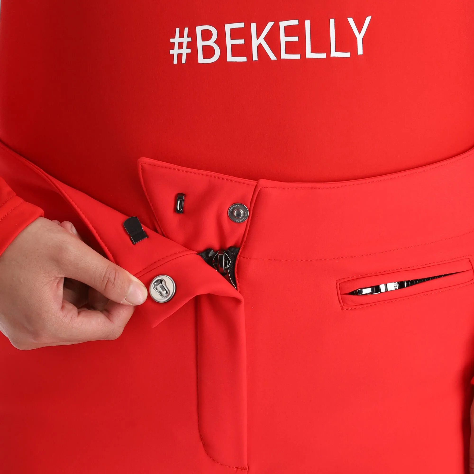 Kelly, Softshell Pants Softshell Skibroek Dames Rood 4 Kelly, Softshell Pants Softshell Skibroek Dames Rood - Afbeelding 4