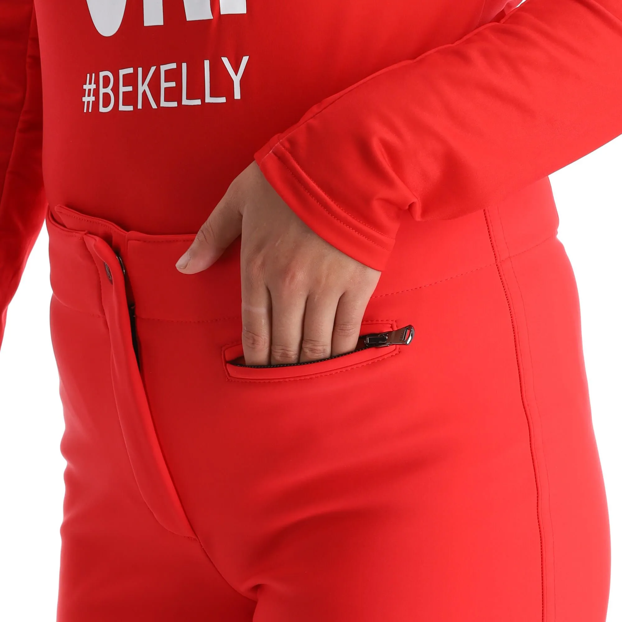 Kelly, Softshell Pants Softshell Skibroek Dames Rood 6 Kelly, Softshell Pants Softshell Skibroek Dames Rood - Afbeelding 6