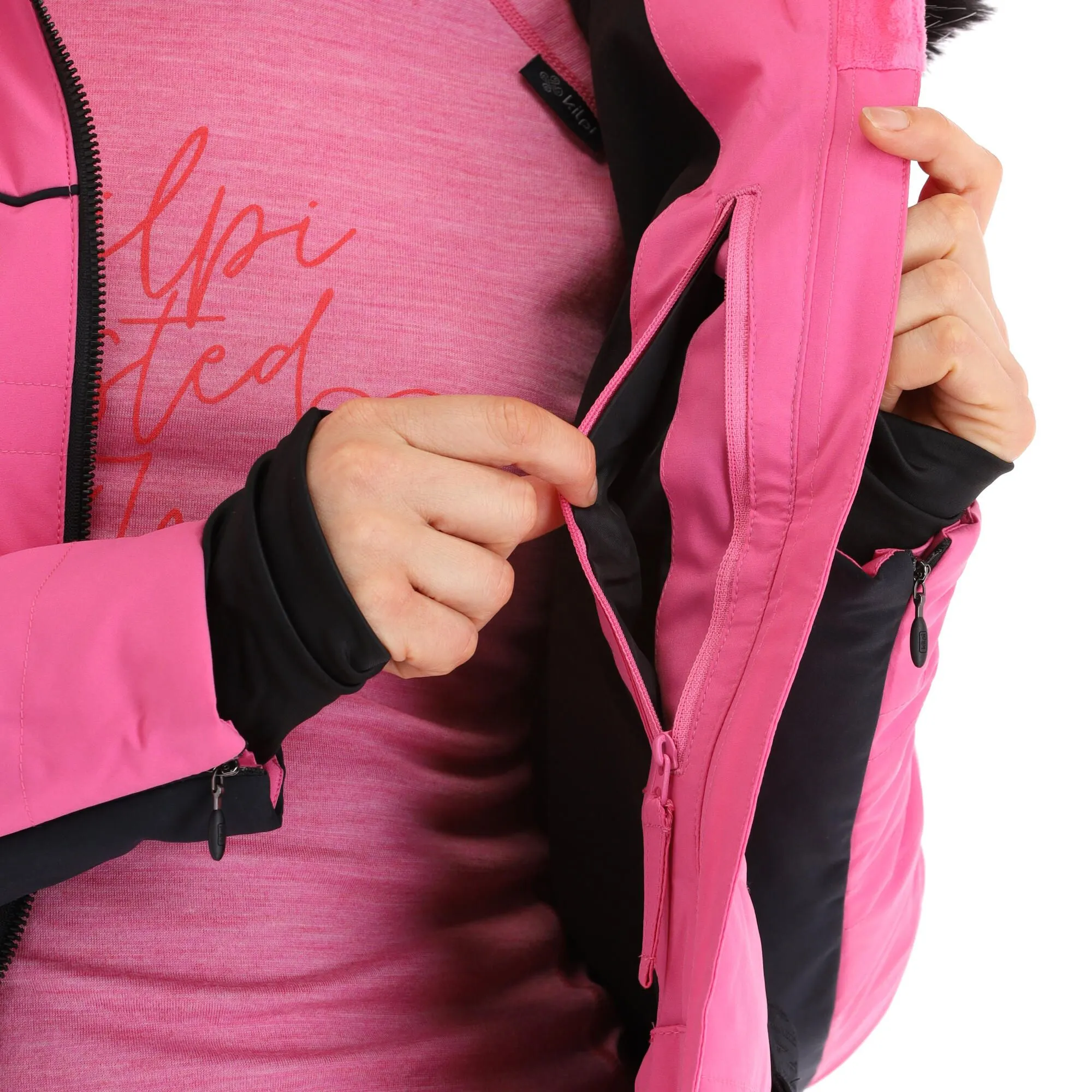 Kilpi, Carrie-W Ski-jas Dames Roze 7 Kilpi, Carrie-W Ski-jas Dames Roze - Afbeelding 7