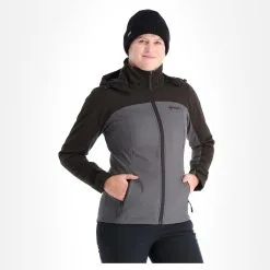 Kilpi, Ravia-W Softshell Ski-jas Dames Dark Grijs -Cmp Ski-uitrusting Winkel kilpi ravia w ac softshell jas dames dark grijs AC21kil124c BI 04