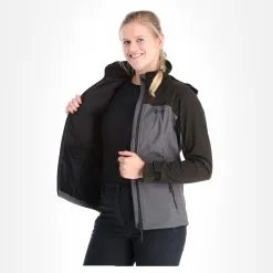 Kilpi, Ravia-W Softshell Ski-jas Dames Dark Grijs -Cmp Ski-uitrusting Winkel kilpi ravia w ac softshell jas dames dark grijs AC21kil124c BI 05