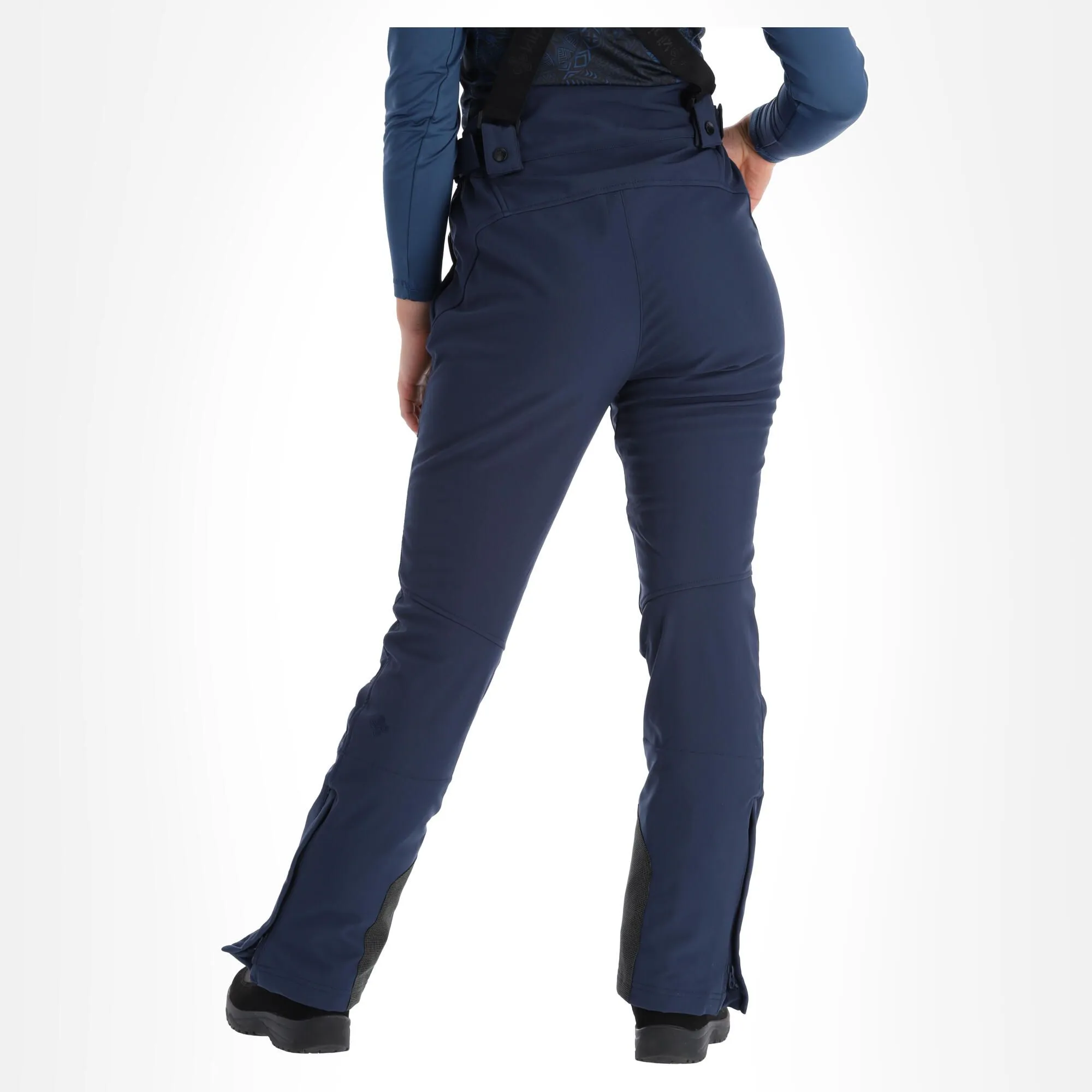 Kilpi, Rhea-W Softshell Skibroek Grote Maten Dames Dark Blauw 2 Kilpi, Rhea-W Softshell Skibroek Grote Maten Dames Dark Blauw - Afbeelding 2