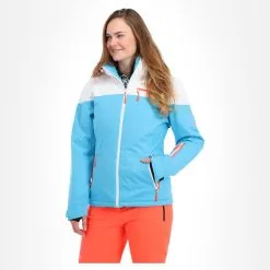 Maier Sports, Coral Flash Ski-jas Dames Cyan Blauw -Cmp Ski-uitrusting Winkel maier sports coral flash ski jas dames cyan blauw AA20mai020a BI 02