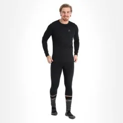 Odlo, Active Warm 2 Pack Thermoshirt Heren Climbing Ivy Groen, Zwart