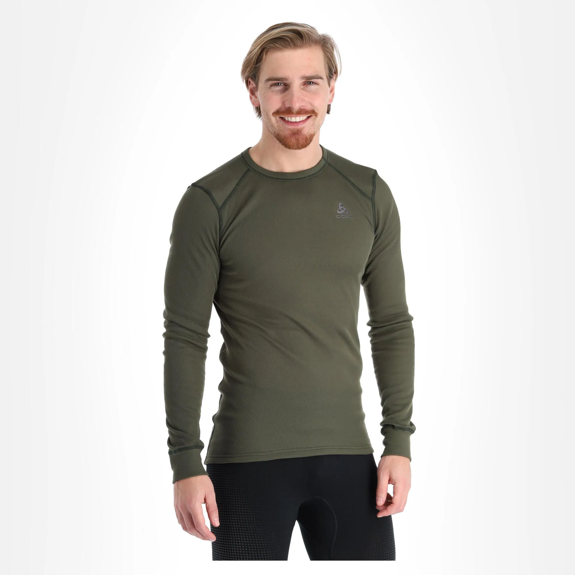 Odlo, Active Warm 2 Pack Thermoshirt Heren Climbing Ivy Groen, Zwart 4 Odlo, Active Warm 2 Pack Thermoshirt Heren Climbing Ivy Groen, Zwart - Afbeelding 4