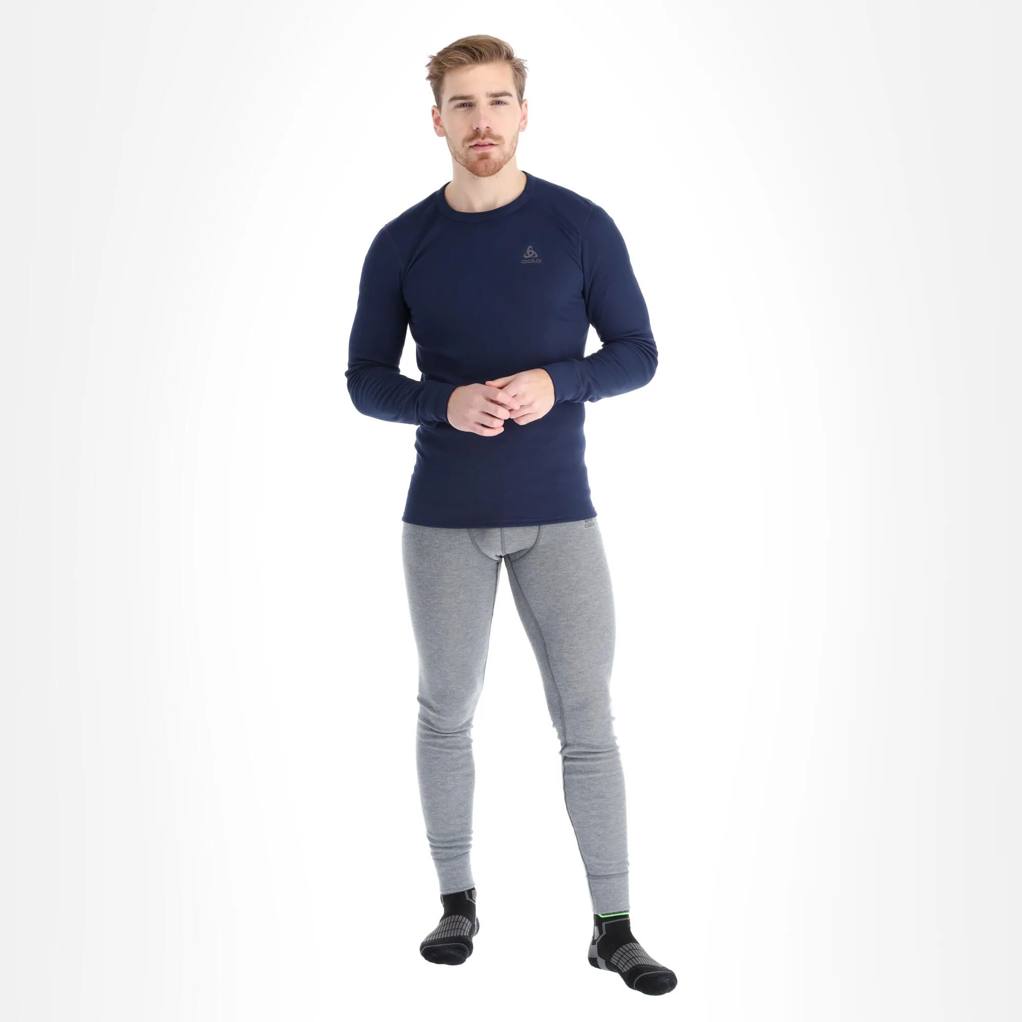 Odlo, Active Warm 2 Pack Thermoshirt 2-pack Heren Diving Blauw, Zwart 1 Odlo, Active Warm 2 Pack Thermoshirt 2-pack Heren Diving Blauw, Zwart