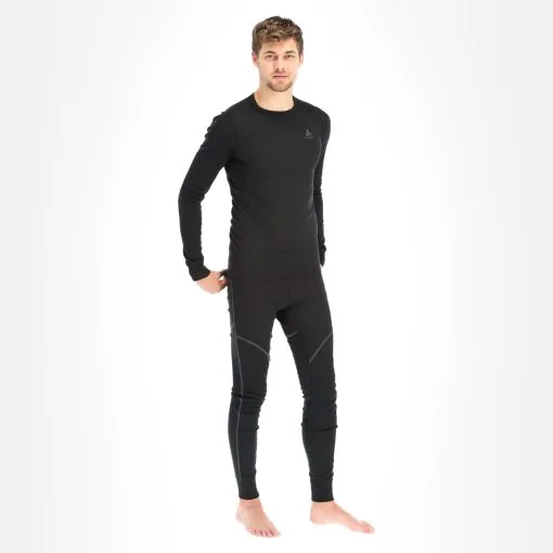 Odlo, Active Warm Eco Thermoshirt Heren Zwart 4 Odlo, Active Warm Eco Thermoshirt Heren Zwart -Cmp Ski-uitrusting Winkel odlo active warm eco thermoshirt heren zwart FA10odl013a BI 01