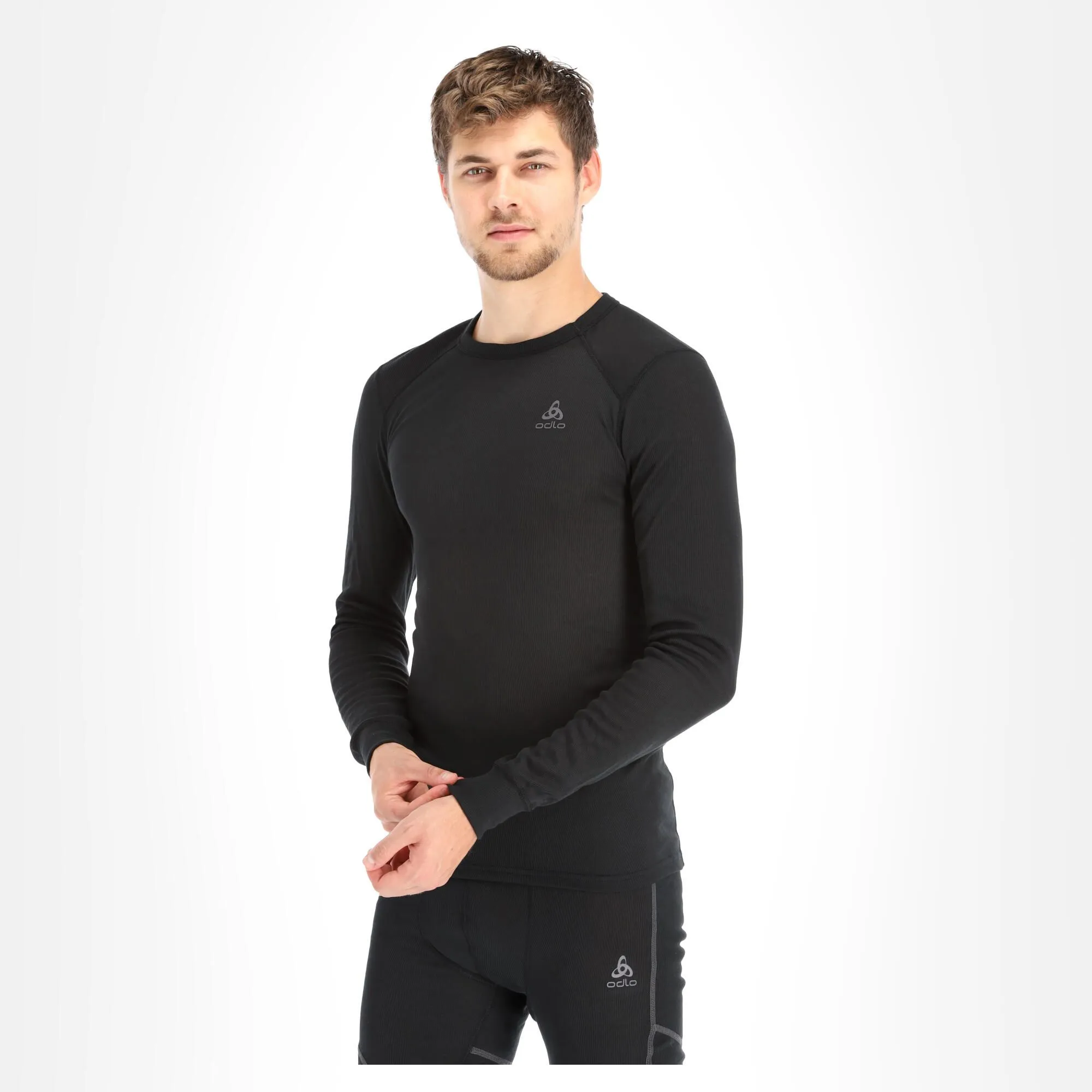 Odlo, Active Warm Eco Thermoshirt Heren Zwart 2 Odlo, Active Warm Eco Thermoshirt Heren Zwart - Afbeelding 2
