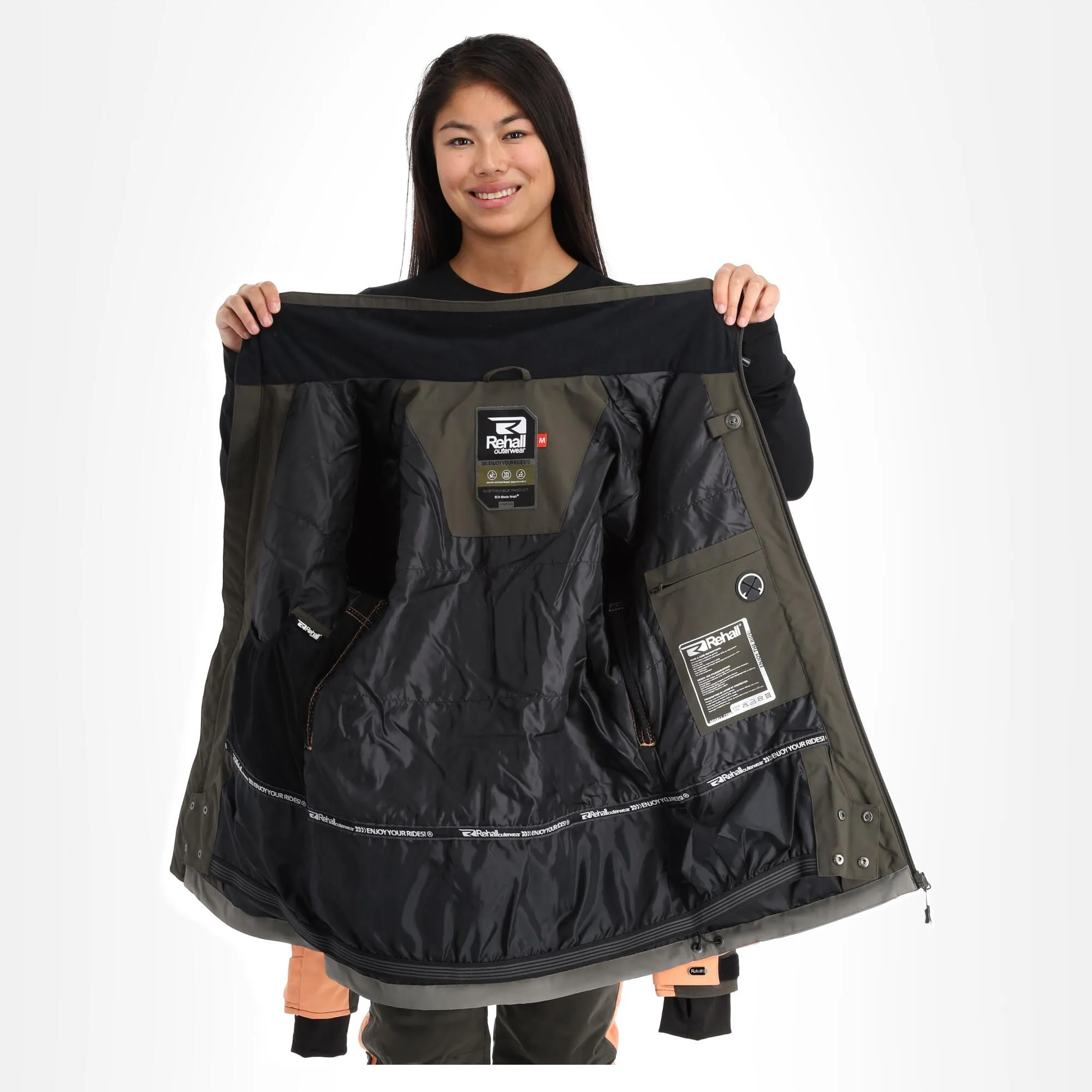 Rehall, Evy-R Ski-jas Dames Gunmetal Grijs 5 Rehall, Evy-R Ski-jas Dames Gunmetal Grijs - Afbeelding 5