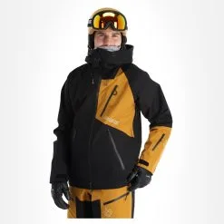 Rock Experience, Ice Thriller Hardshell Ski-jas Heren Caviar Golden Bruin -Cmp Ski-uitrusting Winkel rock experience ice thriller ab hardshell jas heren caviar golden 22rocke102v1 BI 04