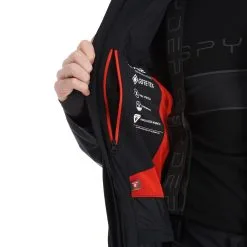 Spyder, Monterosa Gtx Ski-jas Heren Volcano Rood, Zwart -Cmp Ski-uitrusting Winkel spyder monterosa gtx aa jas gevoerd heren charcoal grijs zwart 22spyde116v1 BI 14