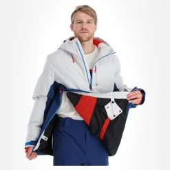 Spyder, Signal Winter Anorak Heren Glacier Blauw, Wit -Cmp Ski-uitrusting Winkel spyder signal af anorak heren glacier blauw wit 22spyde118v1 BI 05