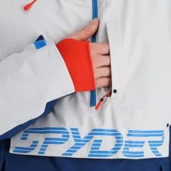 Spyder, Signal Winter Anorak Heren Glacier Blauw, Wit -Cmp Ski-uitrusting Winkel spyder signal af anorak heren glacier blauw wit 22spyde118v1 BI 10